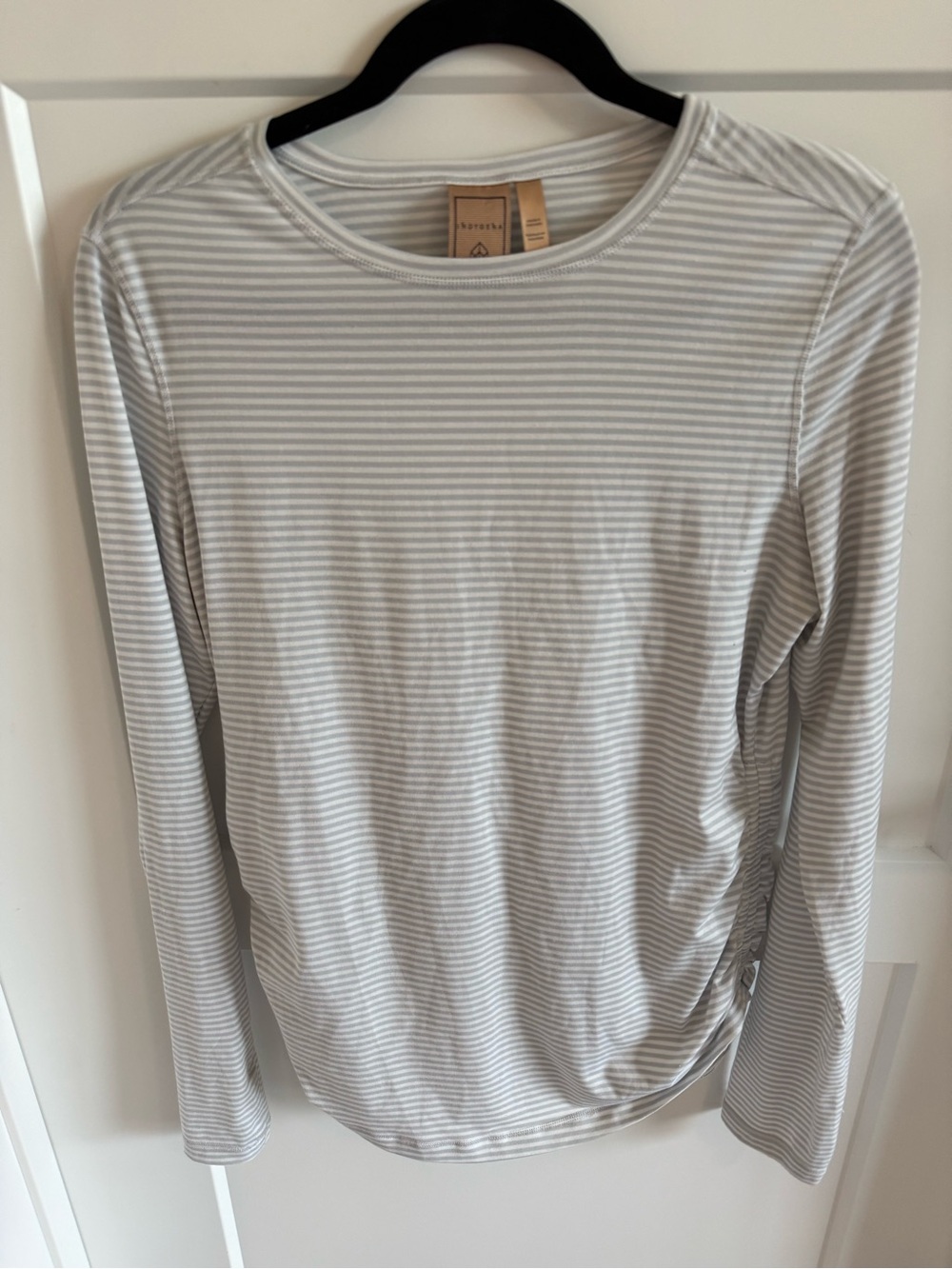 Indygena Indyeva Milgin Long Sleeve Striped Ruched Top Women’s Large